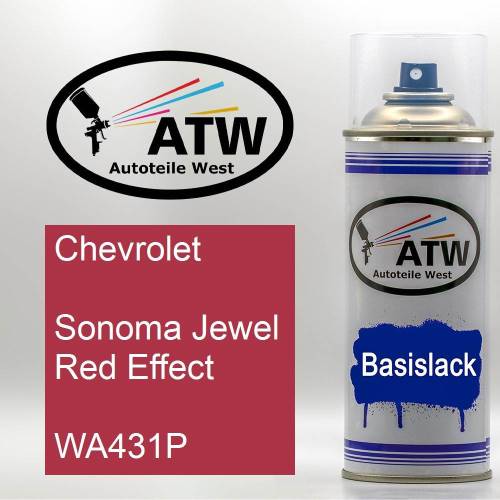 Chevrolet, Sonoma Jewel Red Effect, WA431P: 400ml Sprühdose, von ATW Autoteile West.